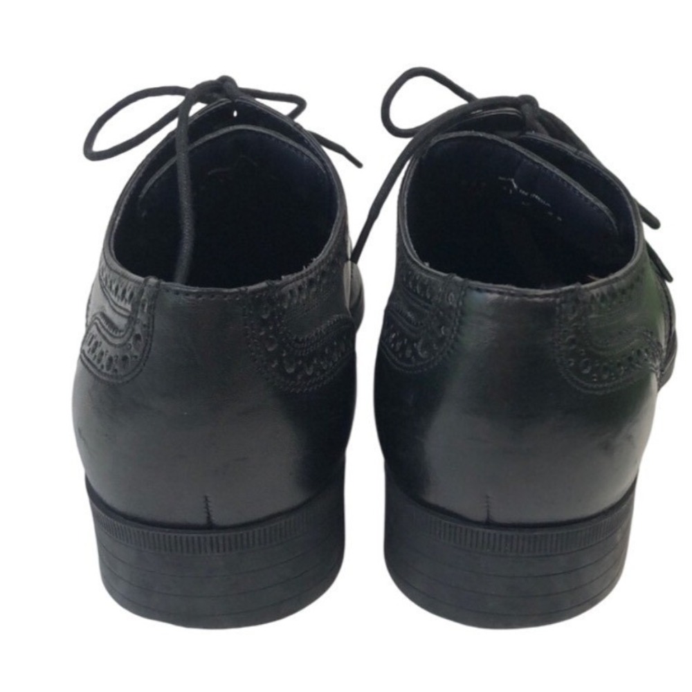 Cole Haan Men Black Leather Wingtip Round Toe Derby Brogue Dress Shoes Size 11 M - Picture 5 of 11